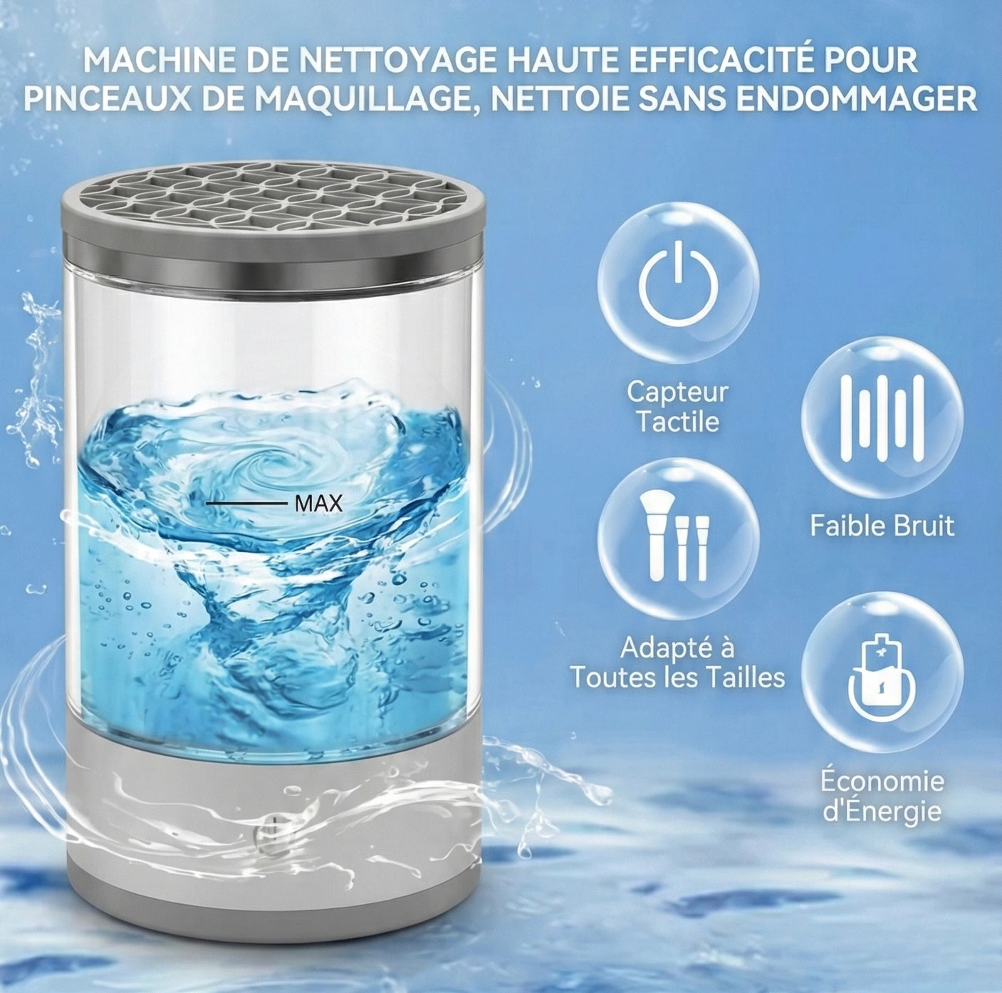 My Nu Brush™ - Le Nettoyeur de Pinceaux Instantané