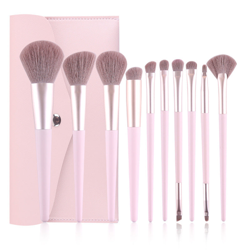Nu Brush Rose Élégance | Set de 11 Pinceaux Pro & Trousse de Voyage✨