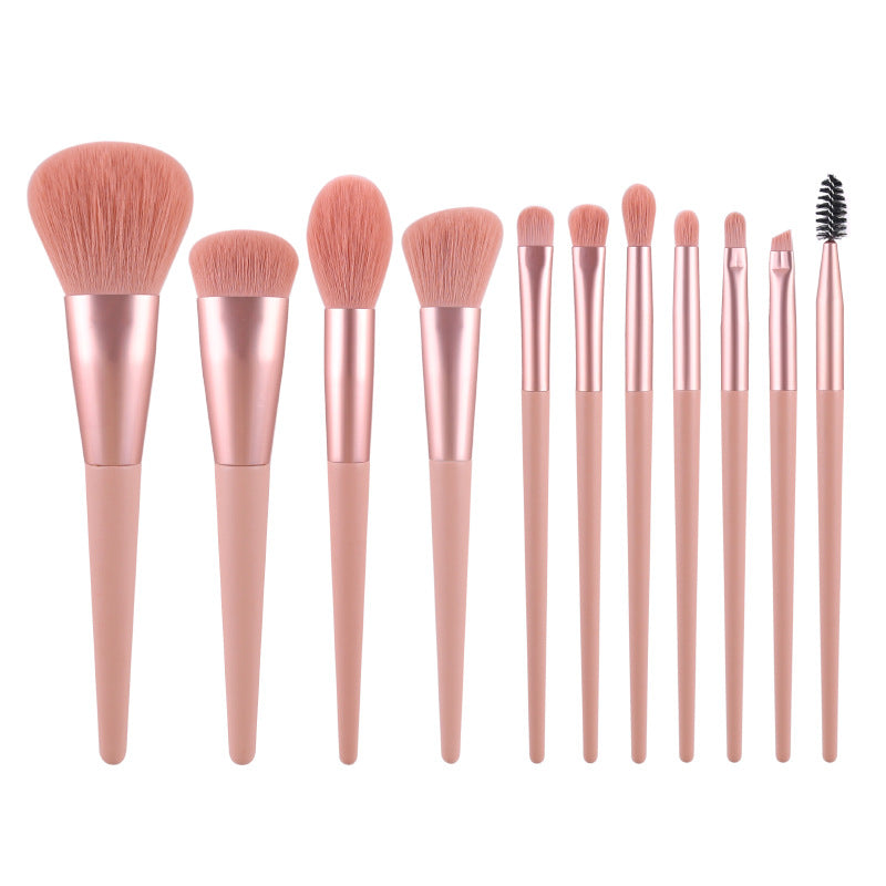 Nu Brush Rose Élégance | Set de 11 Pinceaux Pro & Trousse de Voyage✨