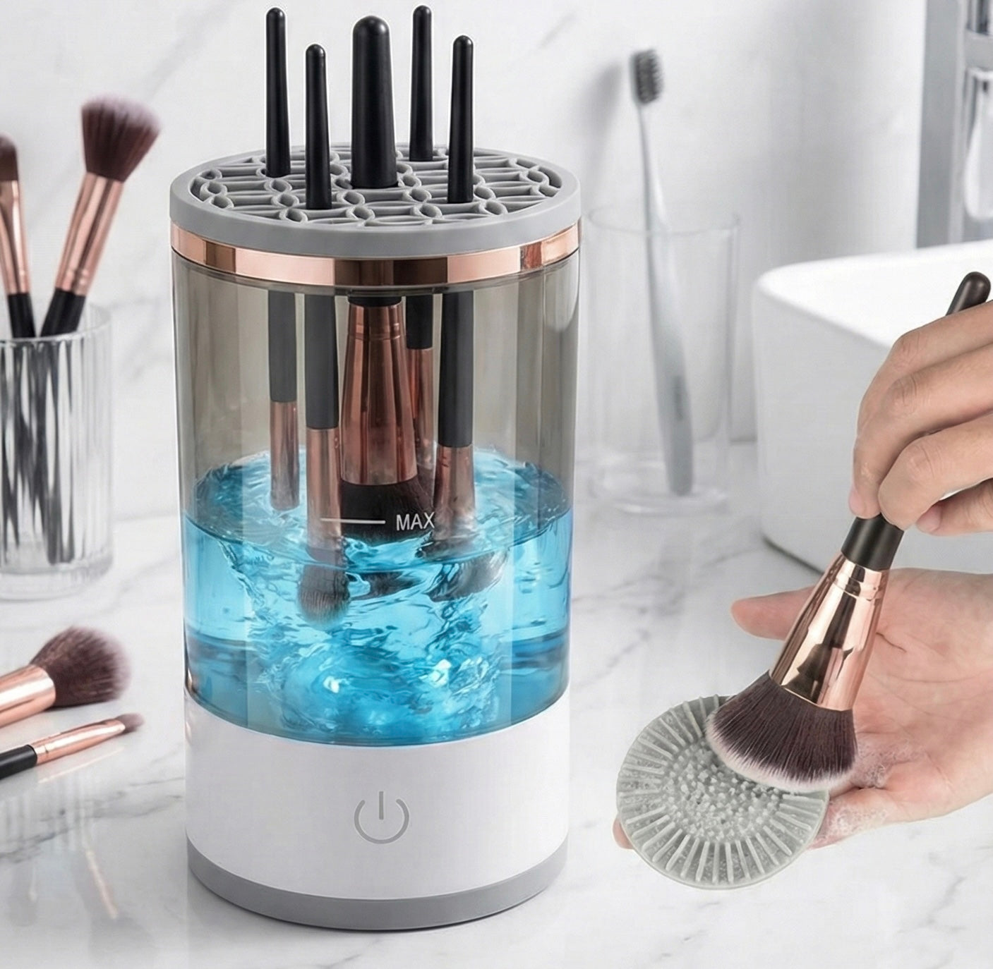 My Nu Brush™ - Le Nettoyeur de Pinceaux Instantané